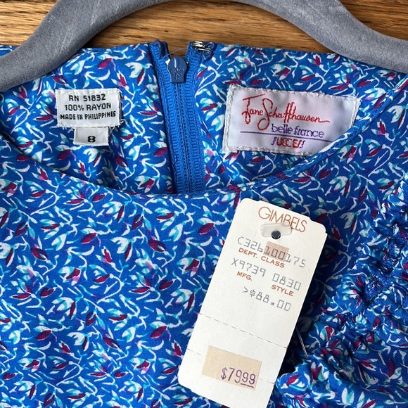 Jane Schaffhausen Vintage / new with tags dress from Gimbles still attached - Picture 2 of 4